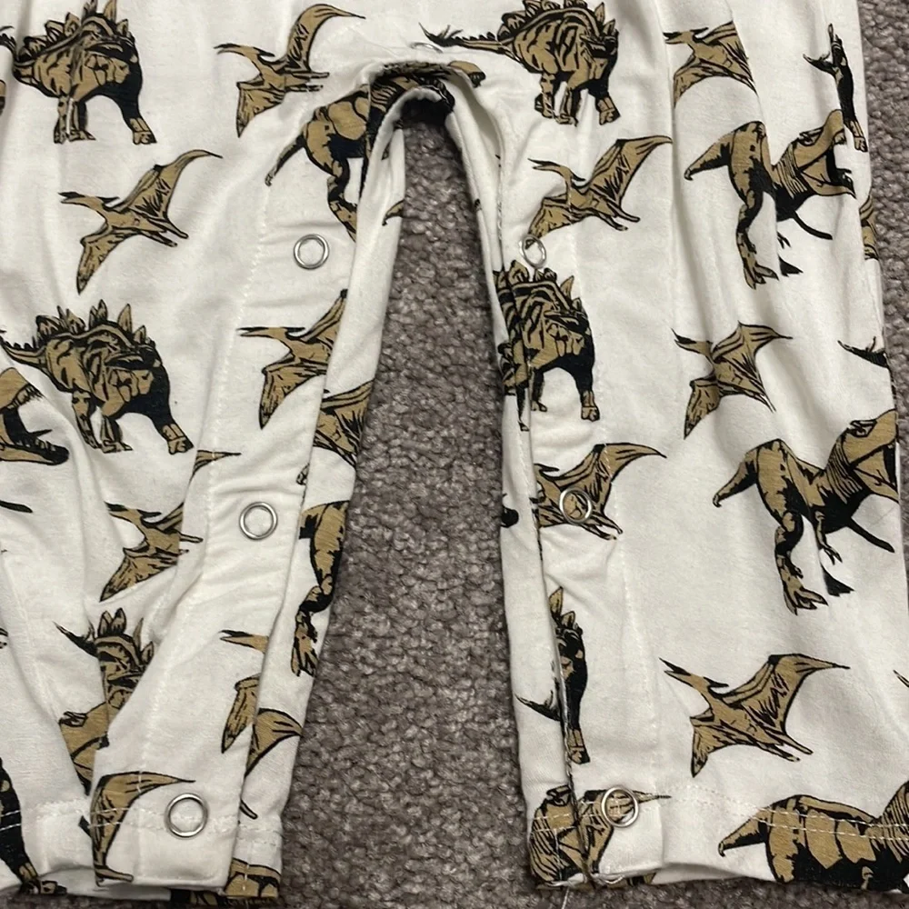 Kate Quinn Varsity Sleeve Dino Romper